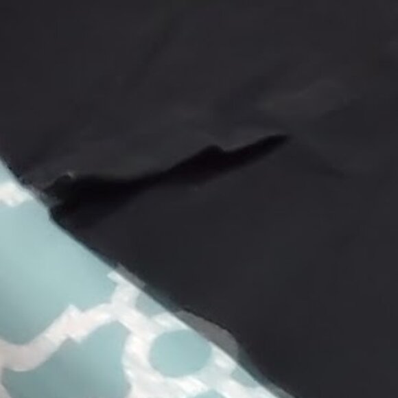 CHAPS BLACK DENIM PENCIL SKIRT SILVER BUCKLE FAUX BELT ACCENT 4 POCKET SIZE 8 - Picture 8 of 13